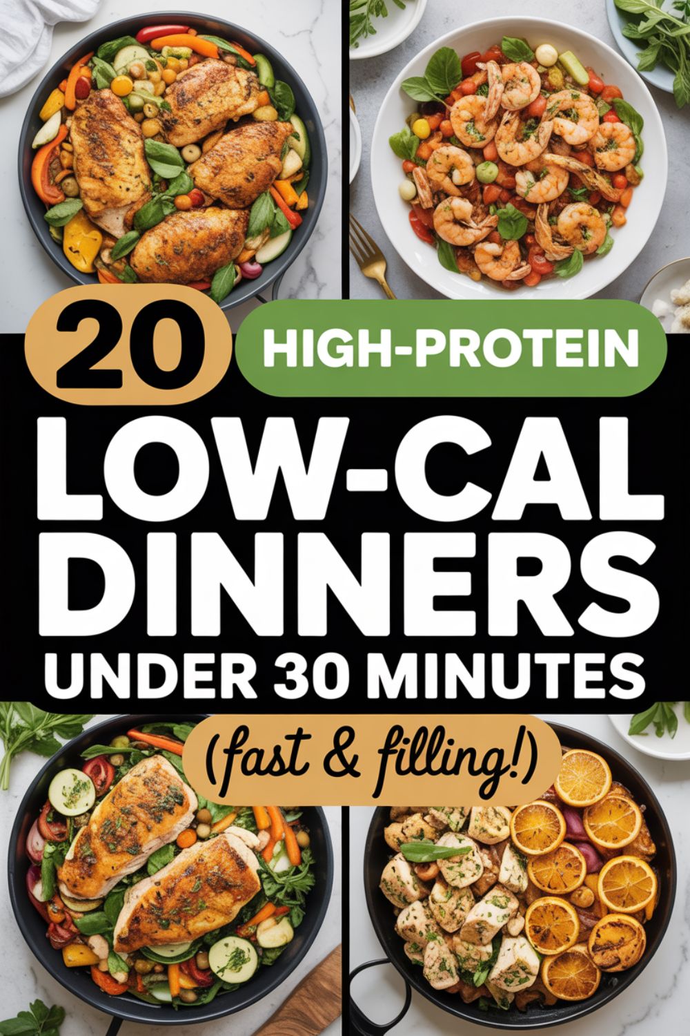 20 High Protein Low Calorie Recipes for Dinner Under 30 Minutes
