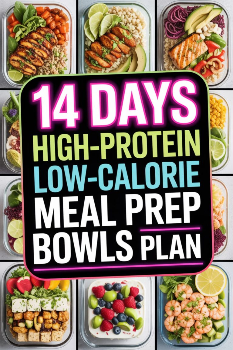 14-Day High-Protein Low-Calorie Meal Prep Bowls Plan 5 14-Day High-Protein Low-Calorie Meal Prep Bowls Plan