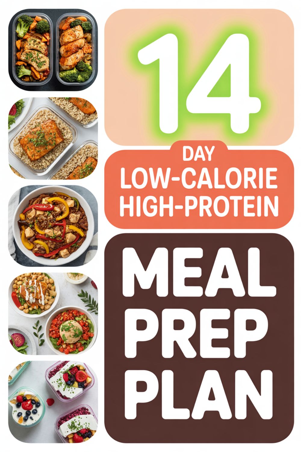 14 Day Low Calorie High Protein Meal Prep Plan