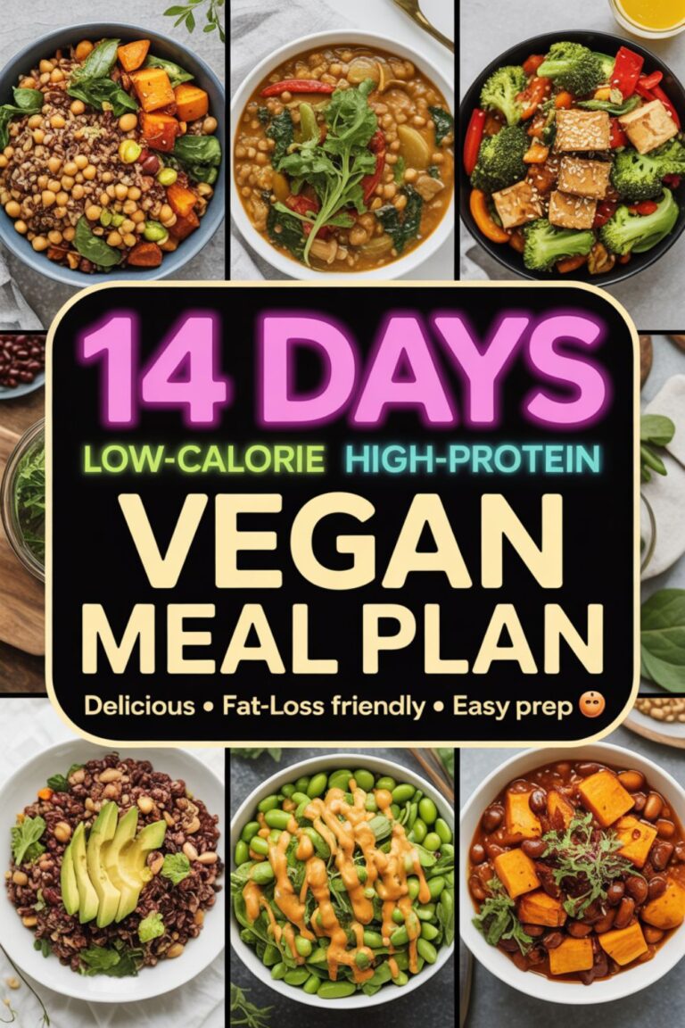 14-Day Low-Calorie High-Protein Vegan Meal Plan 1 14-Day Low-Calorie High-Protein Vegan Meal Plan