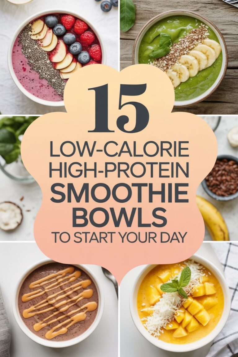 15 Low-Calorie High-Protein Smoothie Bowls to Start Your Day 1 15 Low-Calorie High-Protein Smoothie Bowls to Start Your Day