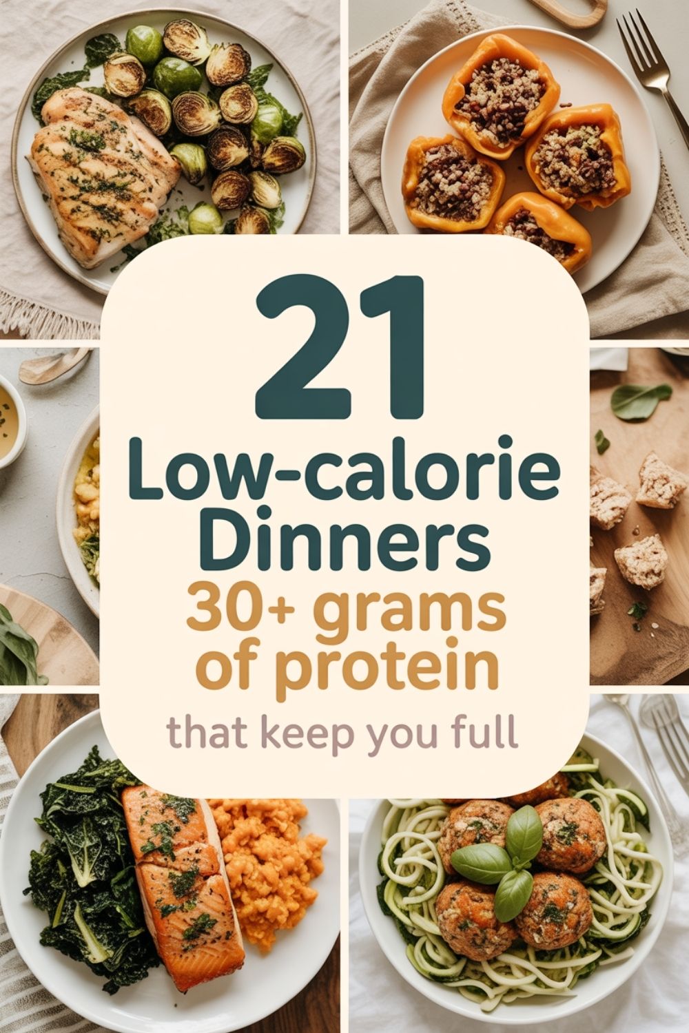 21 Low Calorie Dinners with 30 Grams of Protein