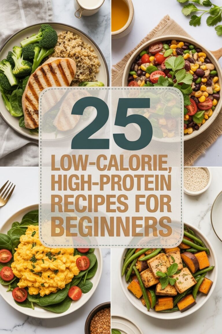 25 Low-Calorie, High-Protein Recipes for Beginners