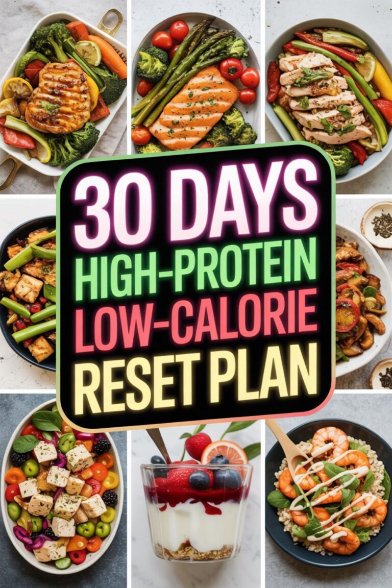 30-Day High-Protein Low-Calorie Reset Plan 1 30-Day High-Protein Low-Calorie Reset Plan