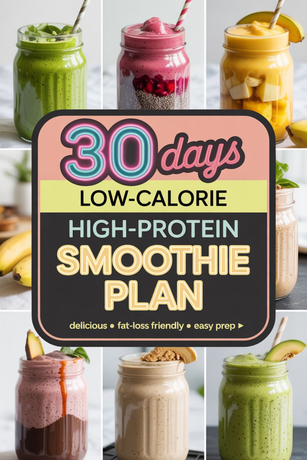 30 Day Low Calorie High Protein Smoothie Plan