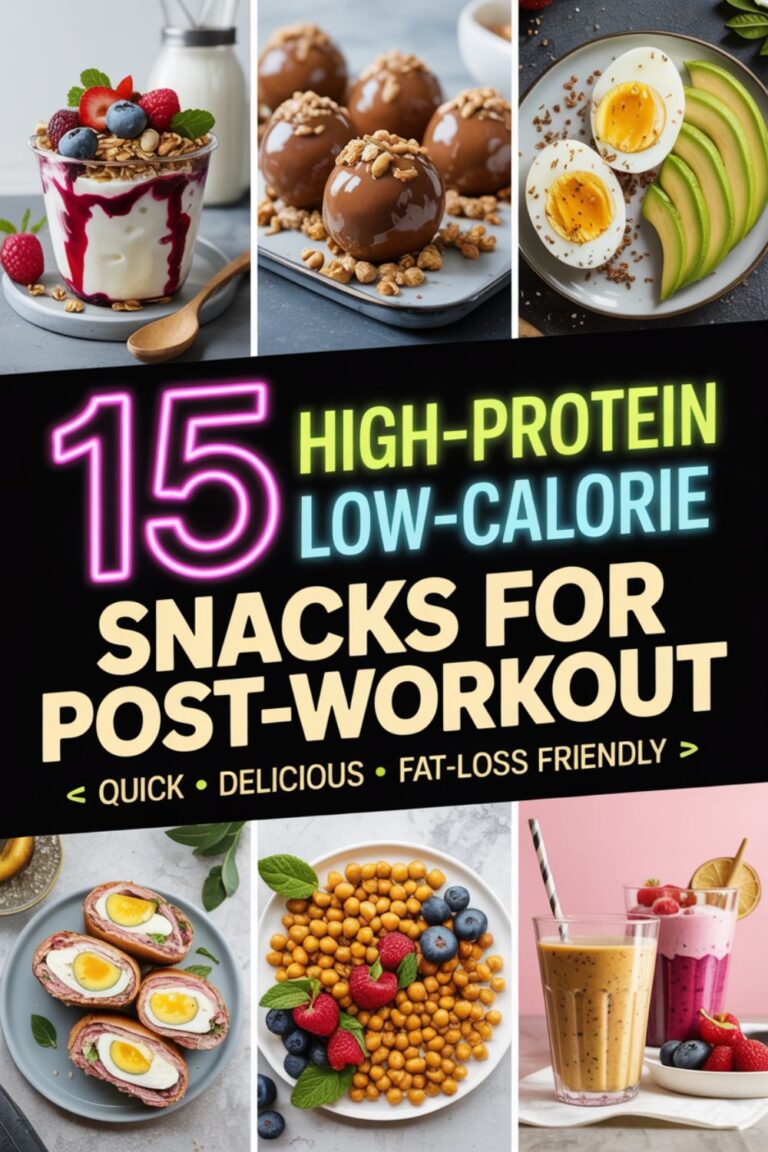 15 High-Protein Low-Calorie Snacks for Post-Workout