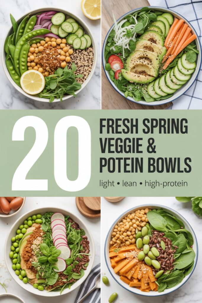 20 Fresh Spring Veggie Protein Bowls