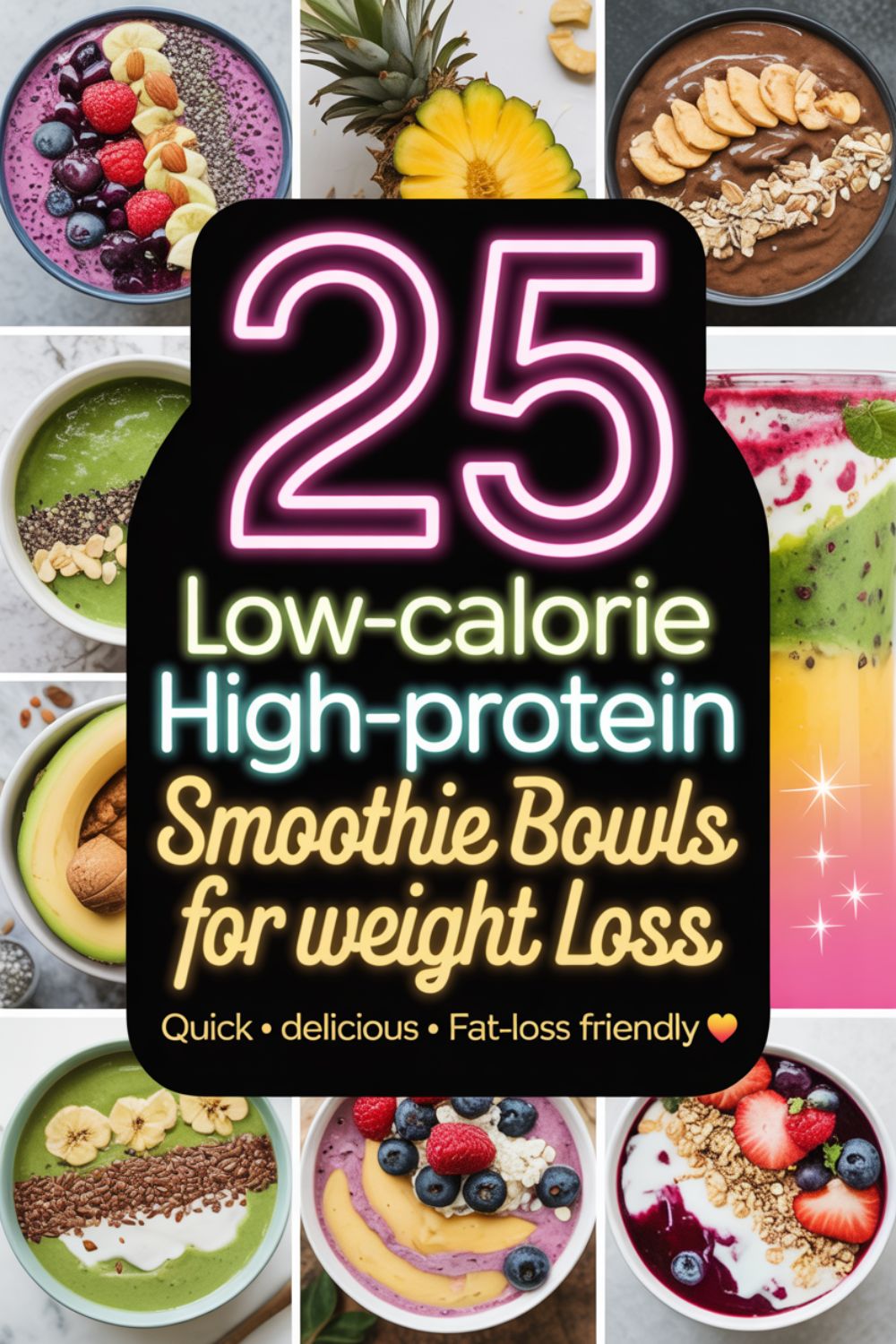 25 Low-Calorie High-Protein Smoothie Bowls for Weight Loss 2