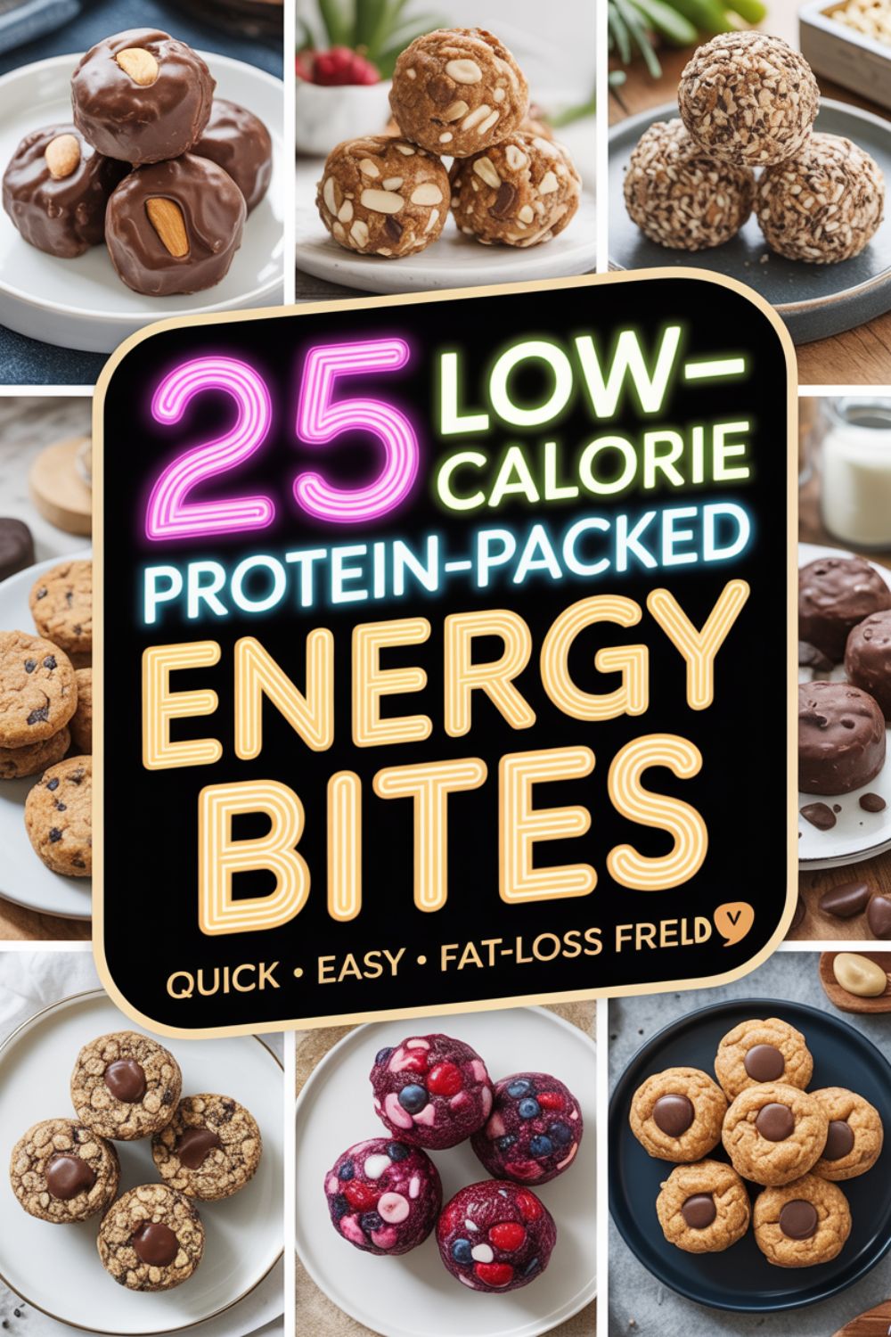 25 Low Calorie Protein Packed Energy Bites