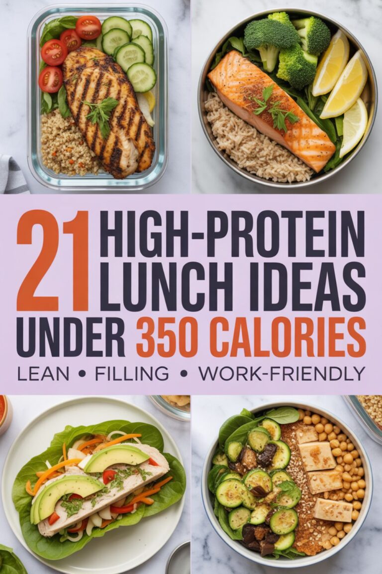 21 High-Protein Lunch Ideas Under 350 Calories