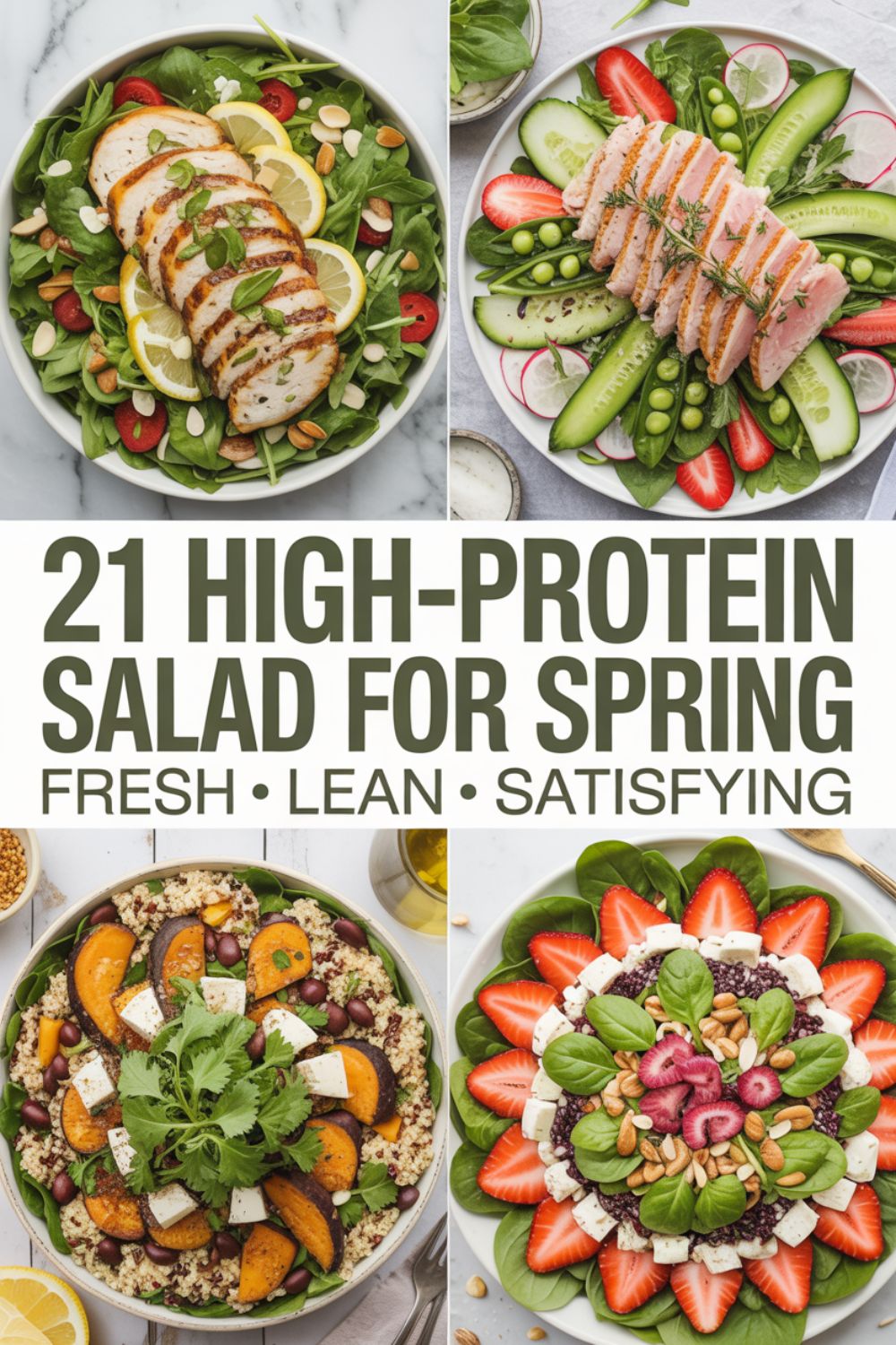 21 High Protein Salad Recipes for Spring