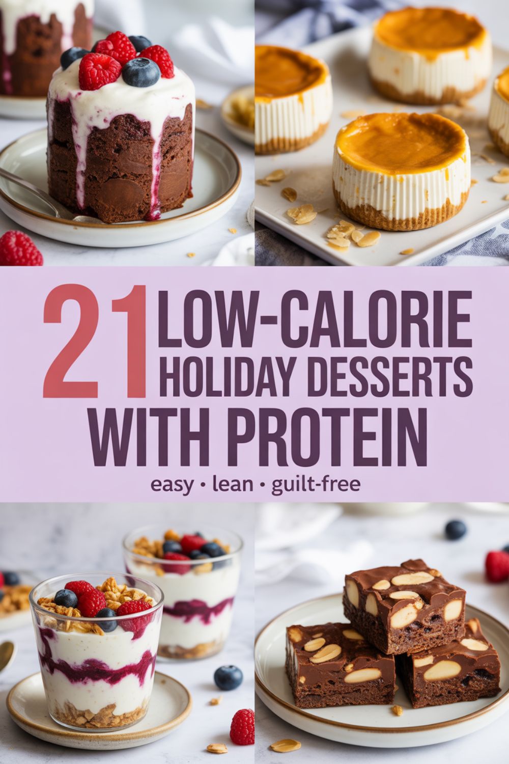 21 Low Calorie Holiday Desserts with Protein