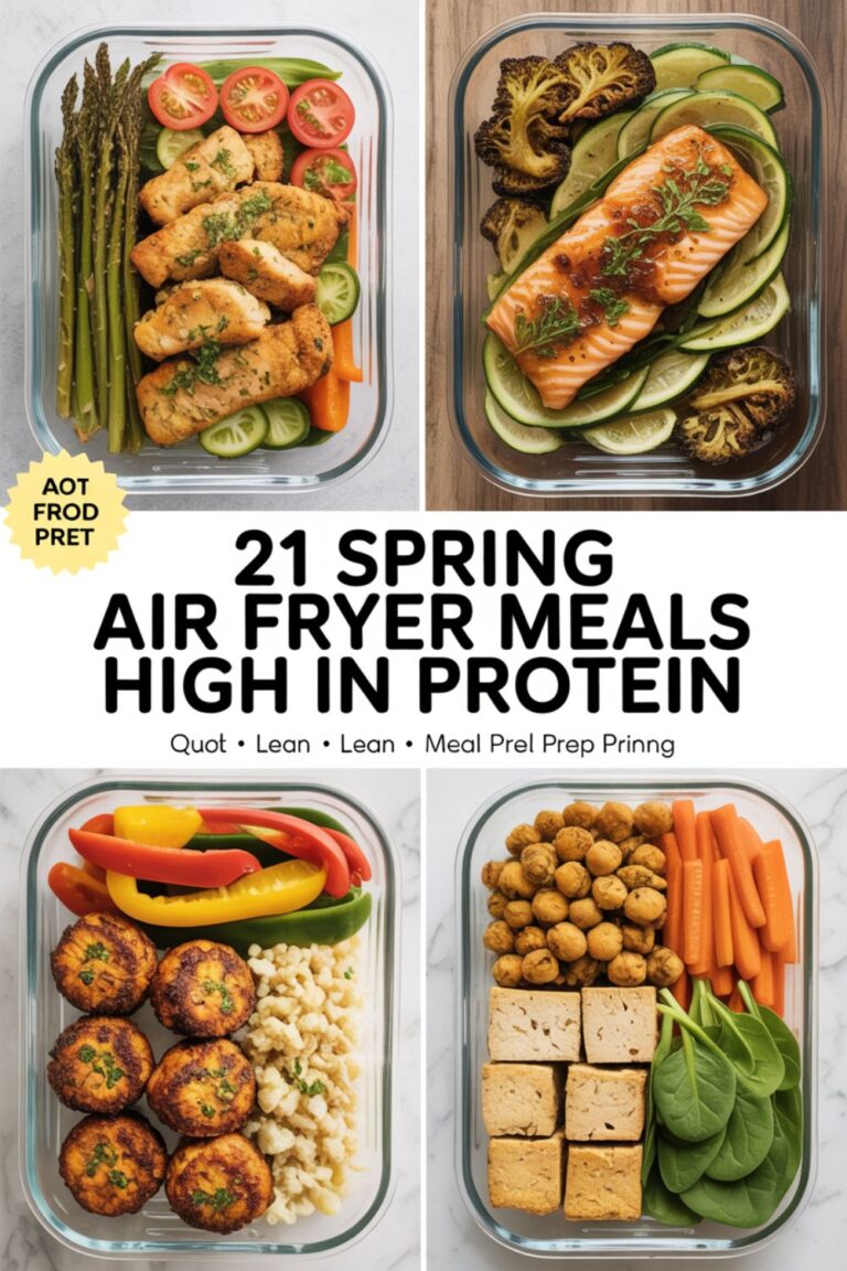 21 Spring Air Fryer Meals High in Protein