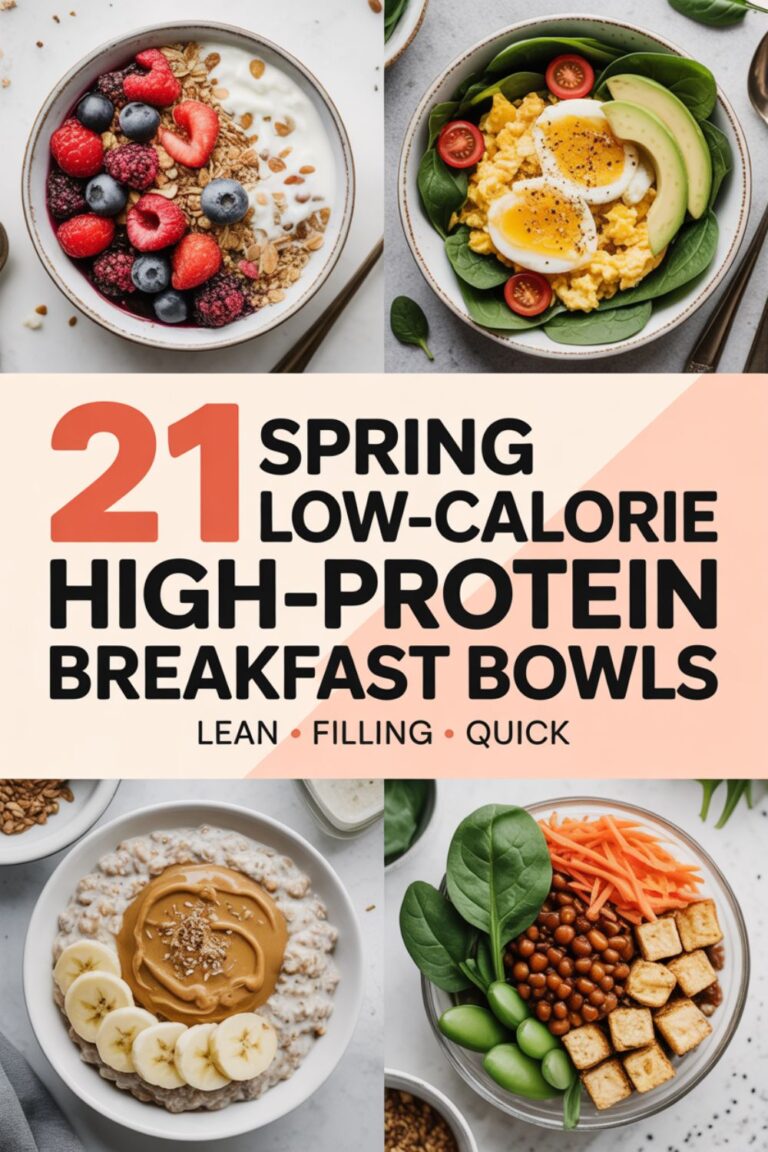21 Spring Low-Calorie High-Protein Breakfast Bowls