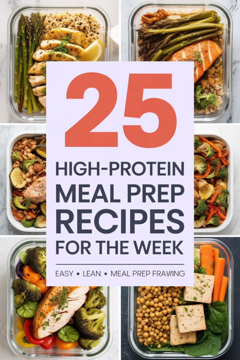 25 High-Protein Meal Prep Recipes for the Week