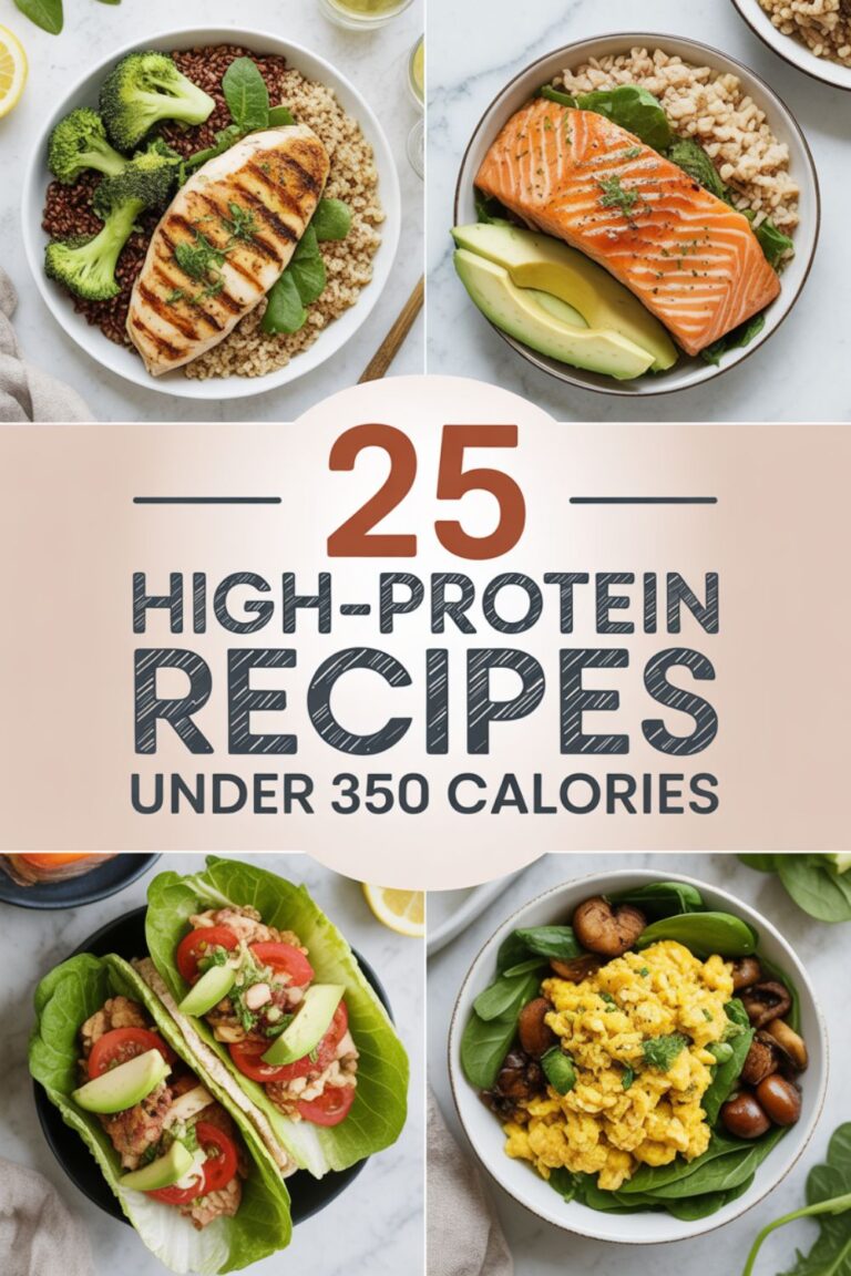 25 High-Protein Recipes Under 350 Calories