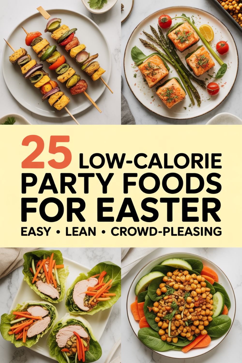 25 Low Calorie Party Foods for Easter