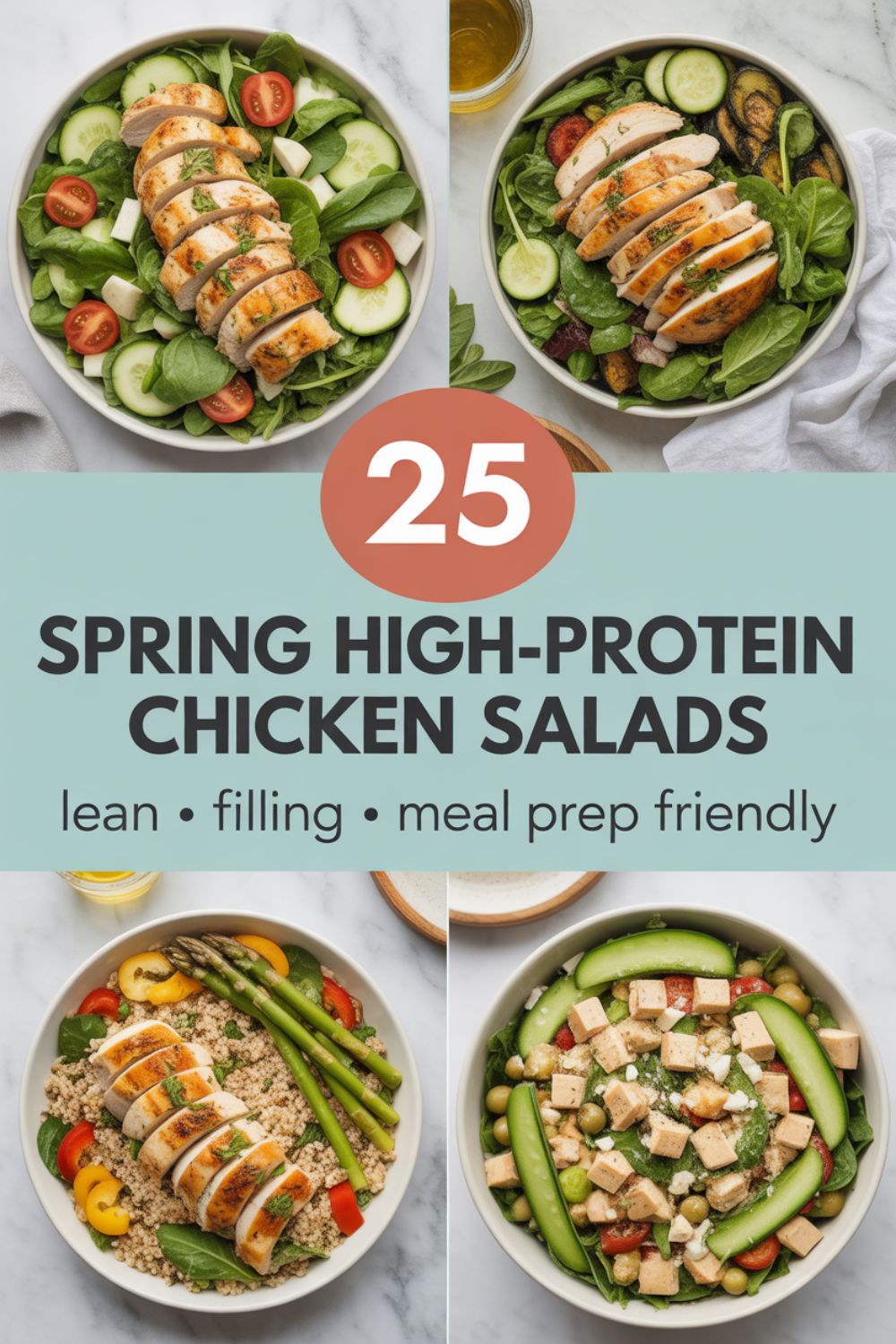 25 Spring High Protein Chicken Salads