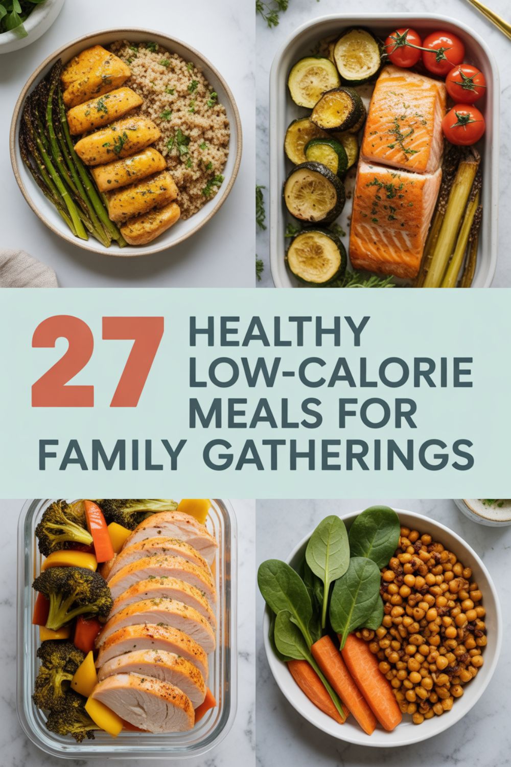 27 Healthy Low Calorie Meals for Family Gatherings