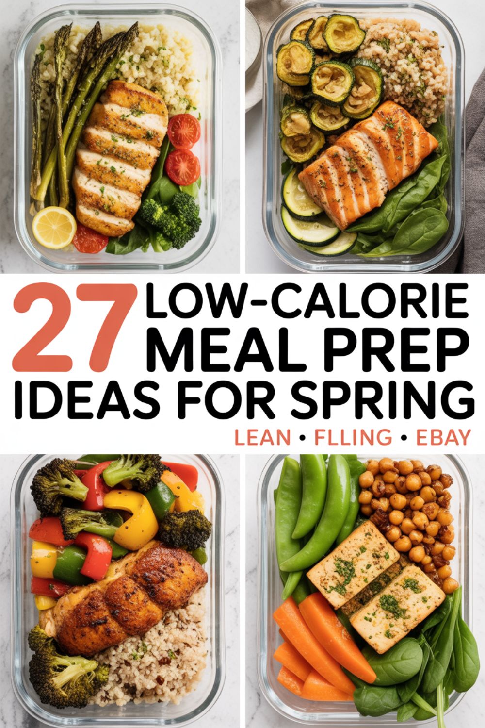 27 Low Calorie Meal Prep Ideas for Spring