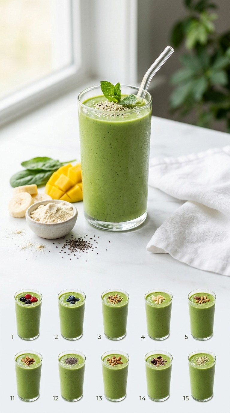 15 Green Smoothies With 30g Protein That Don’t Taste Like Grass