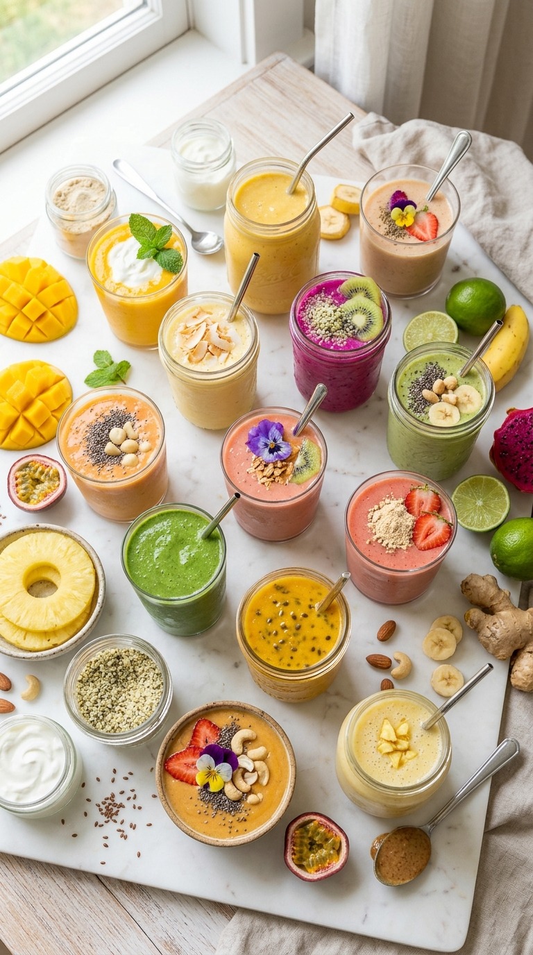 15 Tropical High-Protein Smoothies Under 300 Calories