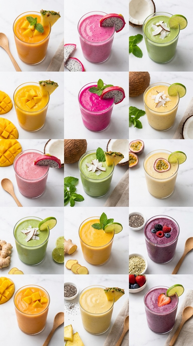 15 Tropical High-Protein Smoothies Under 300 Calories