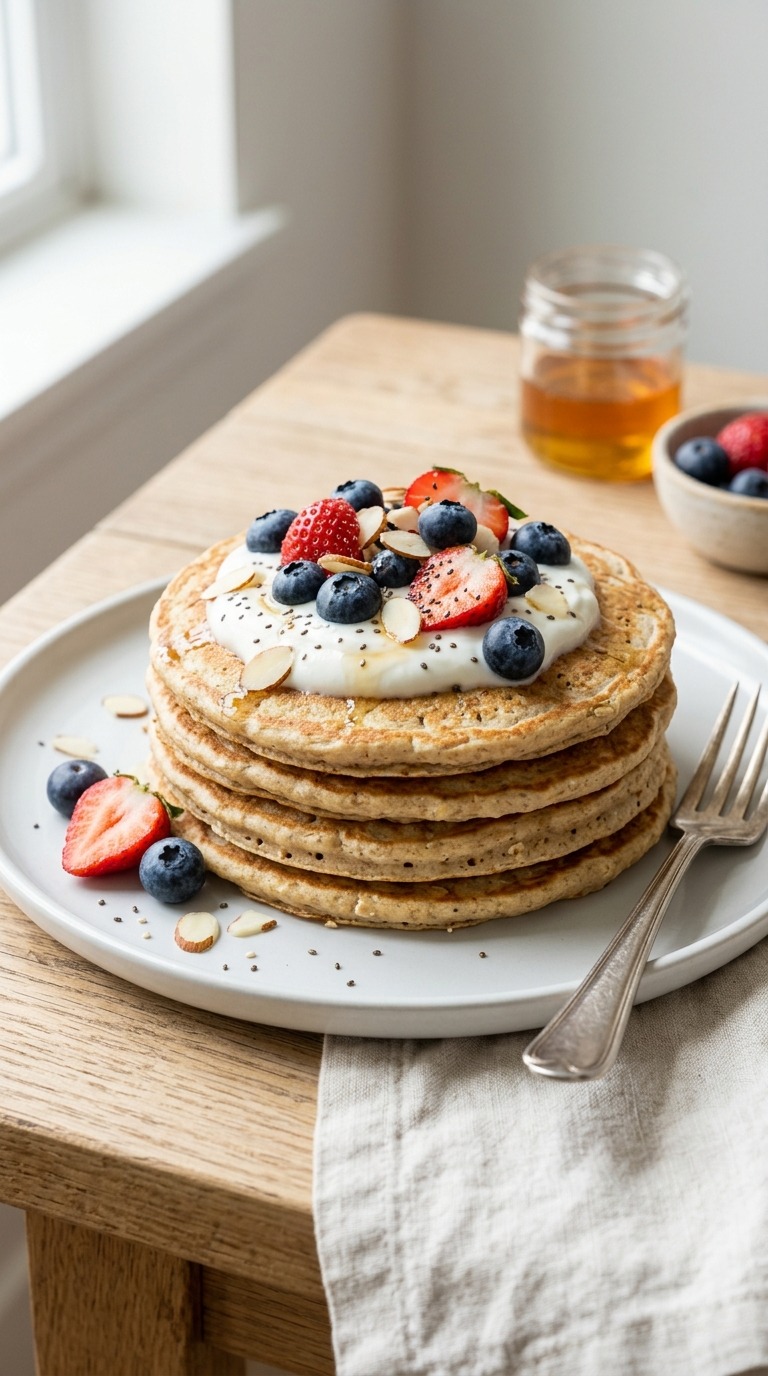 18 High-Protein Pancakes Under 400 Calories Per Serving