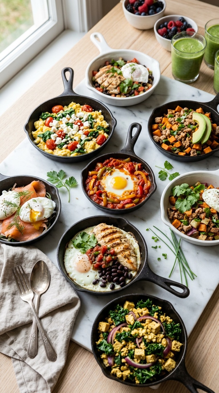 20 High-Protein Breakfast Skillet Recipes Under 400 Calories