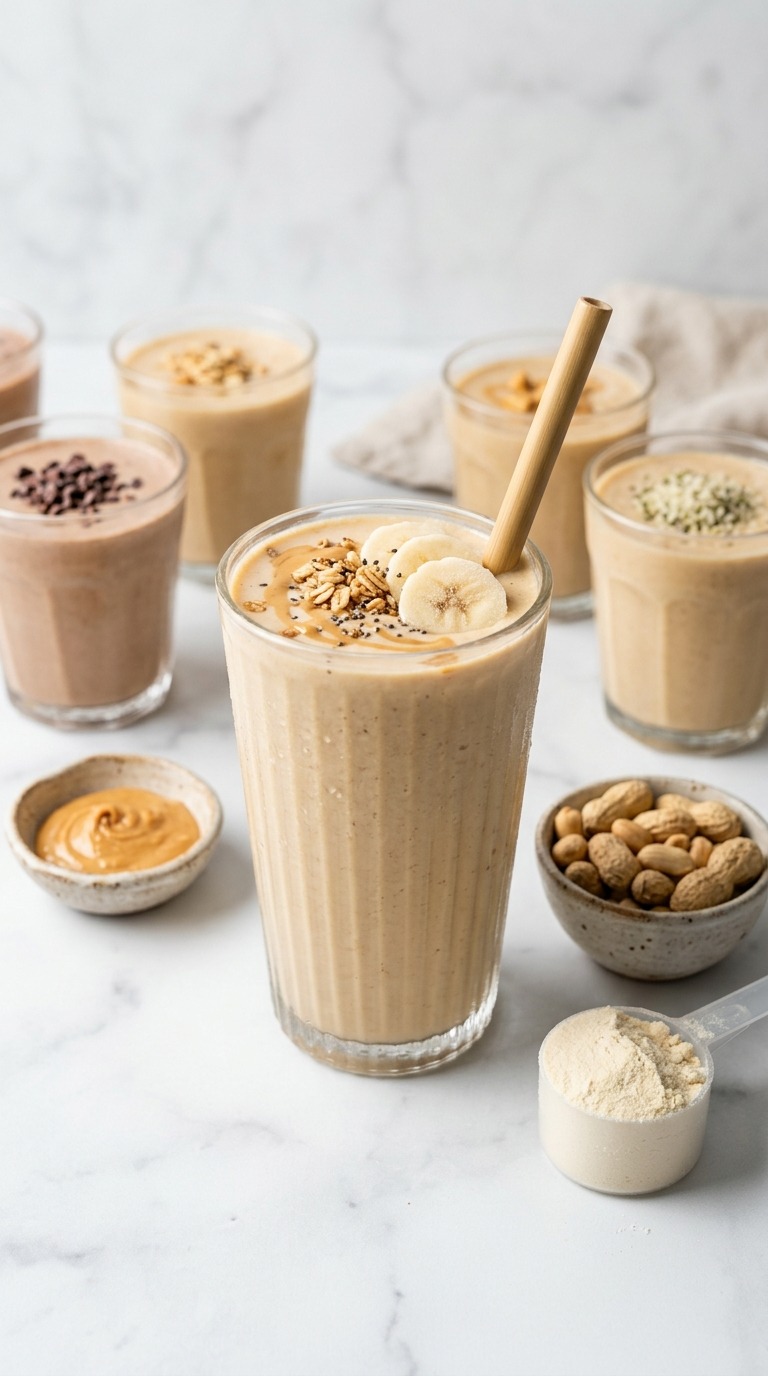 20 Peanut Butter Protein Smoothies Under 350 Calories
