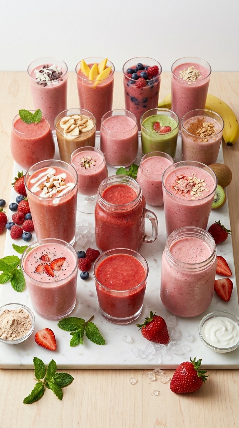 21 Strawberry Protein Smoothies Under 250 Calories
