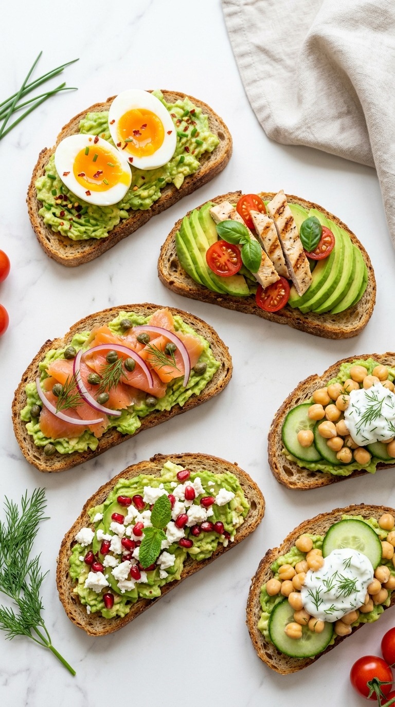 23 High-Protein Avocado Toast Ideas Under 350 Calories