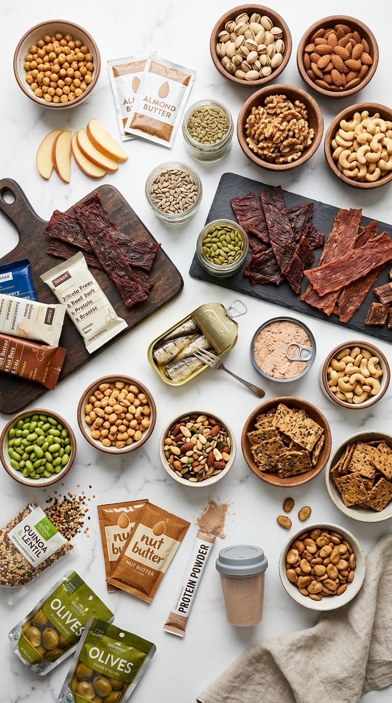 25 High-Protein Office Snacks That Don’t Need Refrigeration