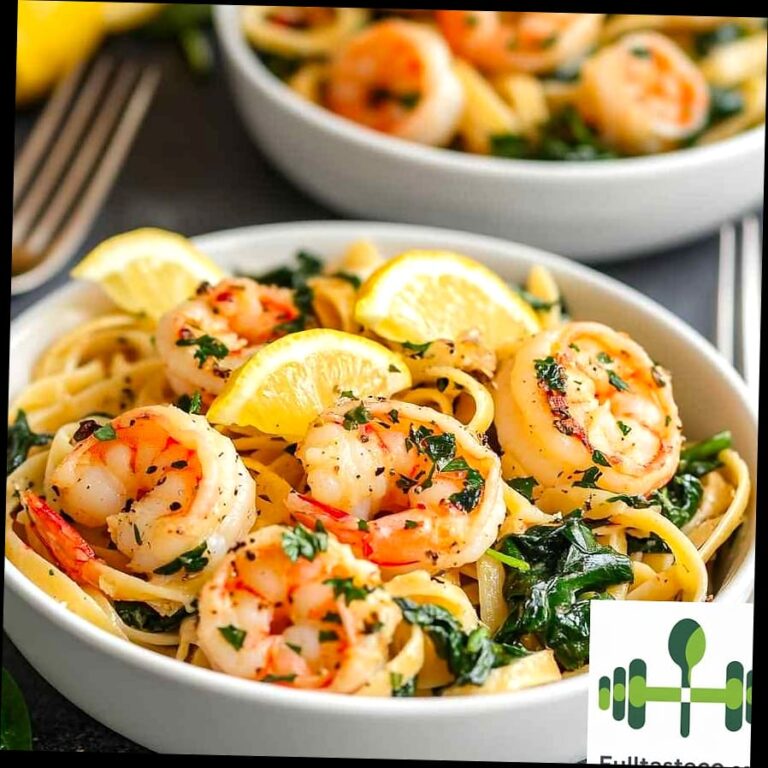 High Protein Shrimp Pasta