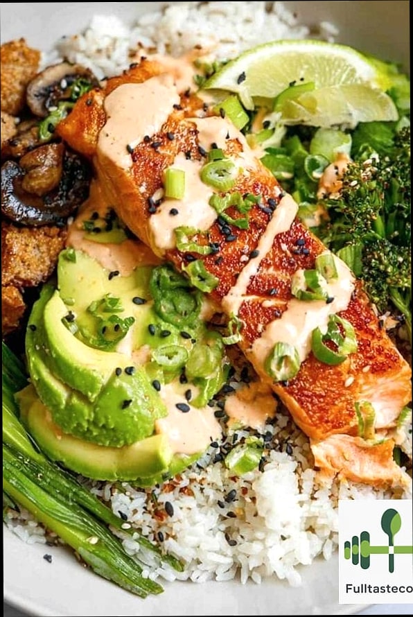 High Protein Salmon Bowl 22 High Protein Salmon Bowl