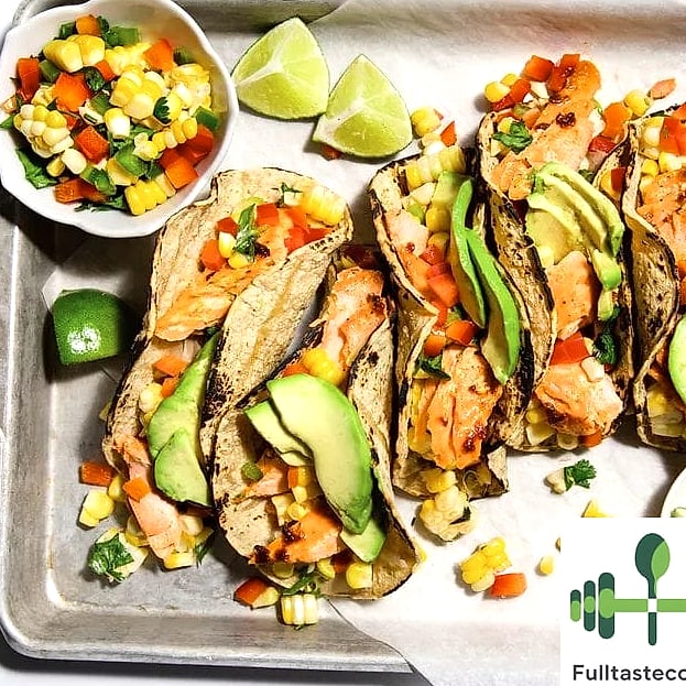 High Protein Salmon Tacos