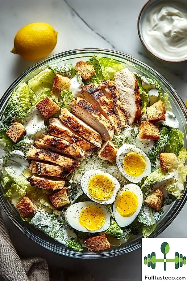 High Protein Caesar Salad