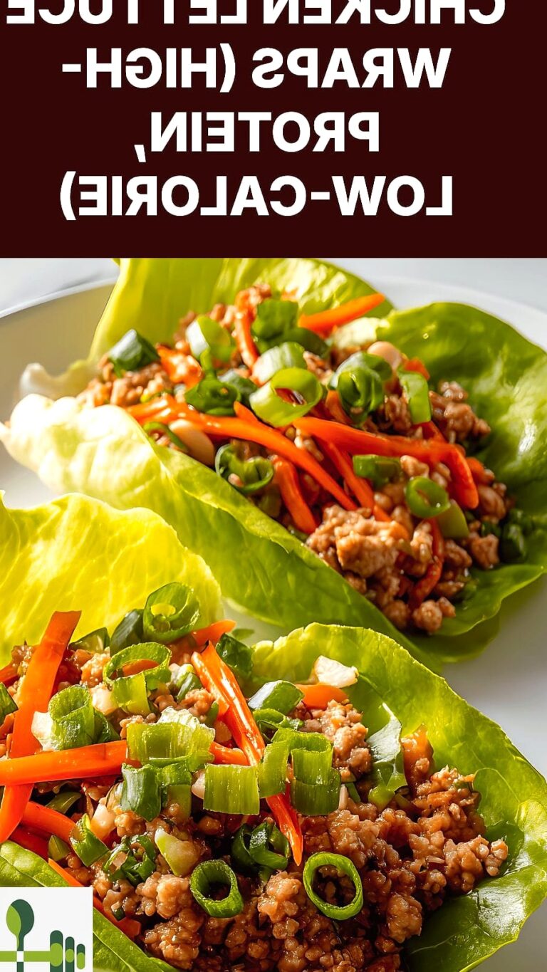 High Protein Chicken Lettuce Wraps