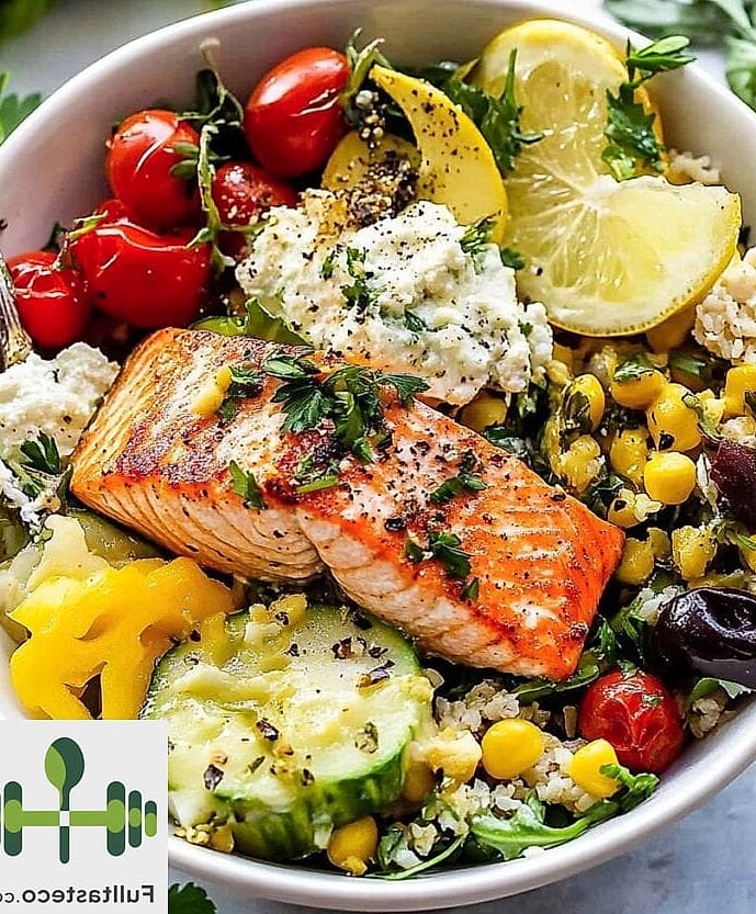 Mediterranean Salmon Bowl