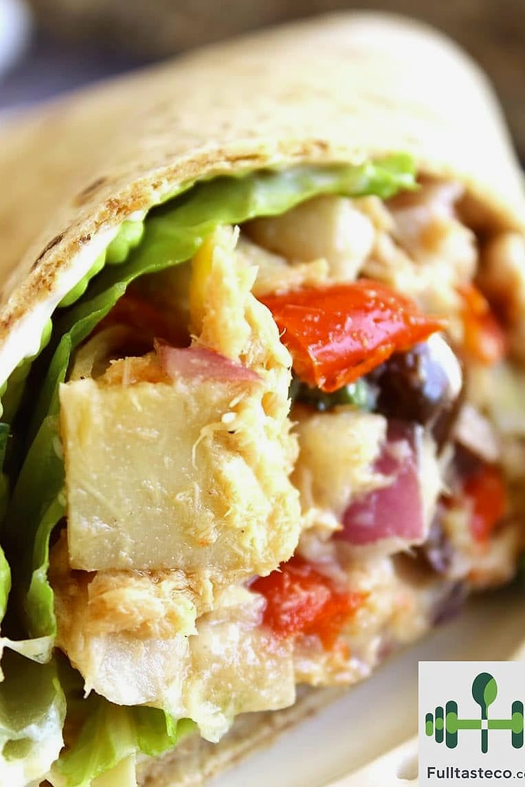 Mediterranean Tuna Wrap 8 Mediterranean Tuna Wrap
