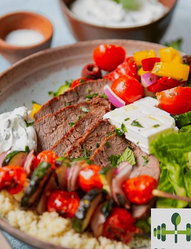 Mediterranean Beef Bowl 35 Mediterranean Beef Bowl