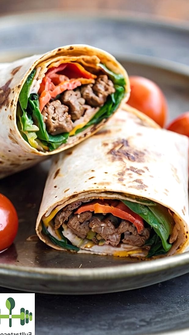 Mediterranean Beef Wrap