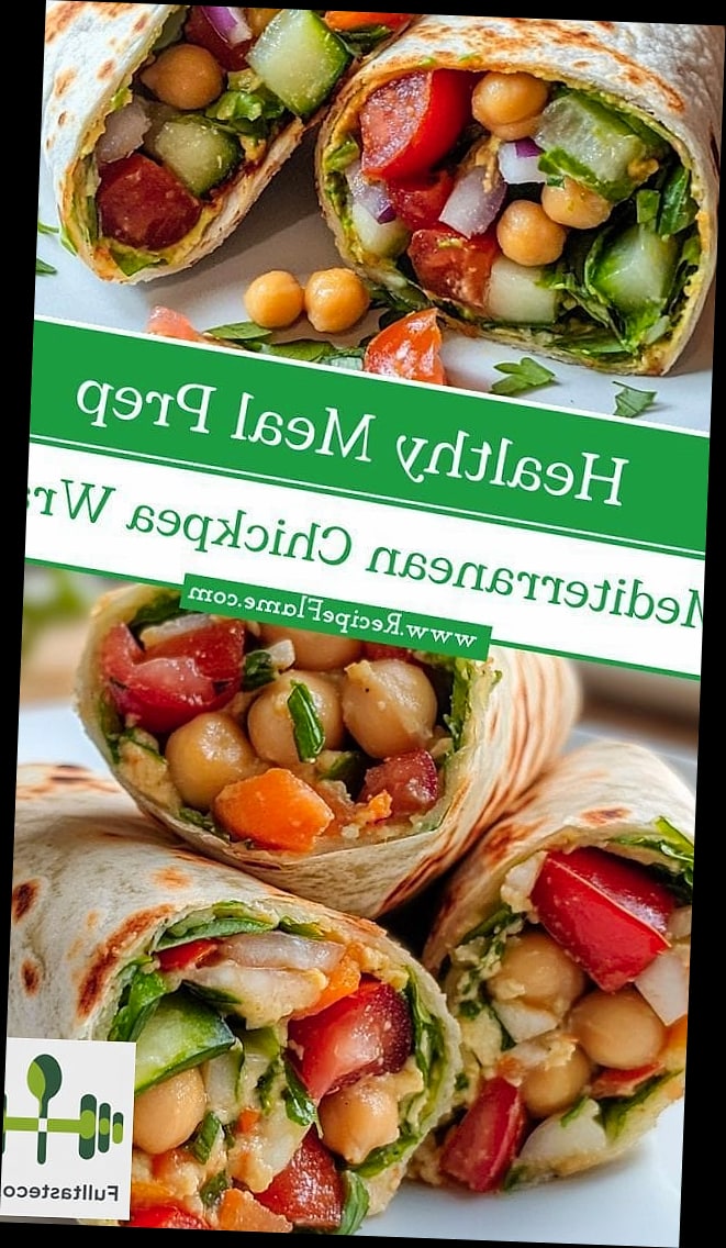 Mediterranean Chickpea Wrap 35 Mediterranean Chickpea Wrap