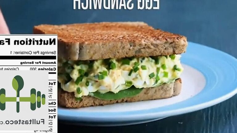 Low Calorie Egg Sandwich