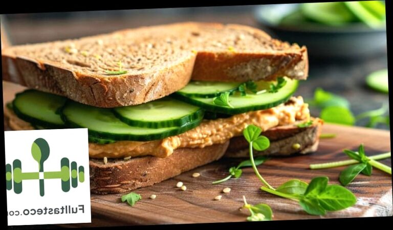 Cucumber & Hummus Sandwich
