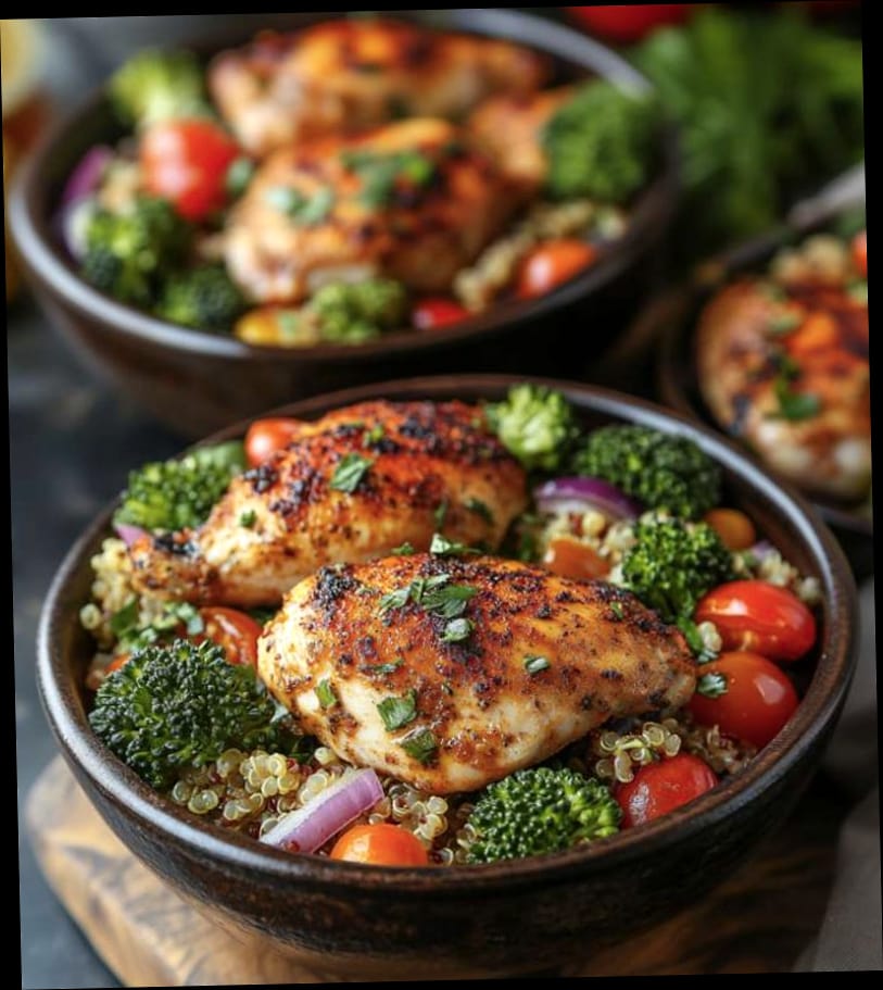 21 High-Protein, Low-Calorie Meals That Actually Keep You Full 11 Baked Chicken Thighs with Roasted Broccoli