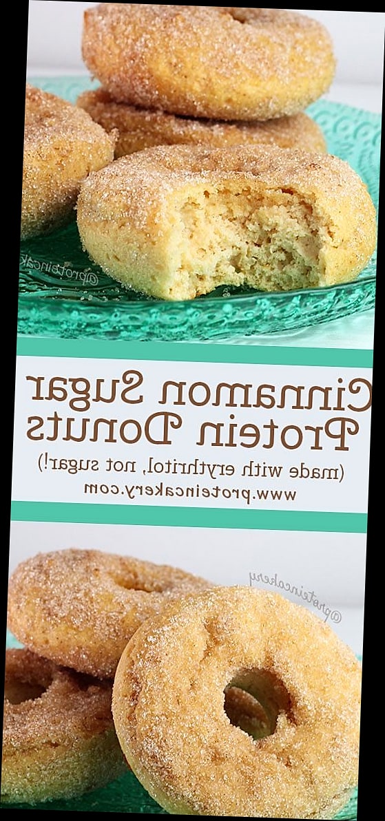 21 High Protein Low Sugar Desserts That Taste Good 4 Baked Cinnamon Protein Donuts