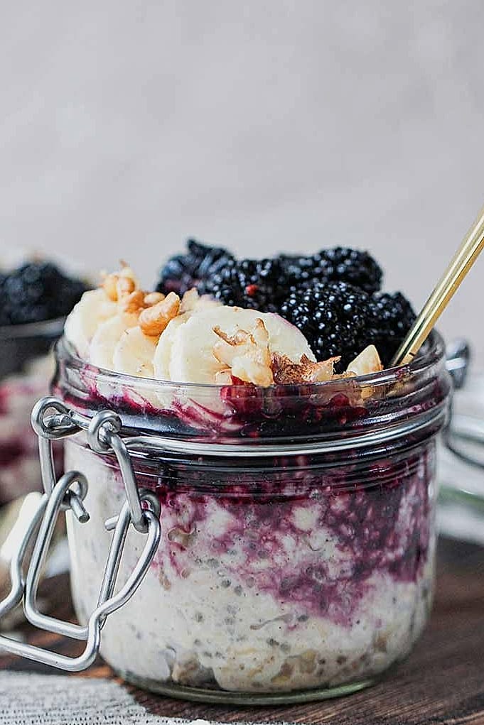 25 Overnight Oats For Weight Loss 19 Blackberry Lavender Overnight Oats