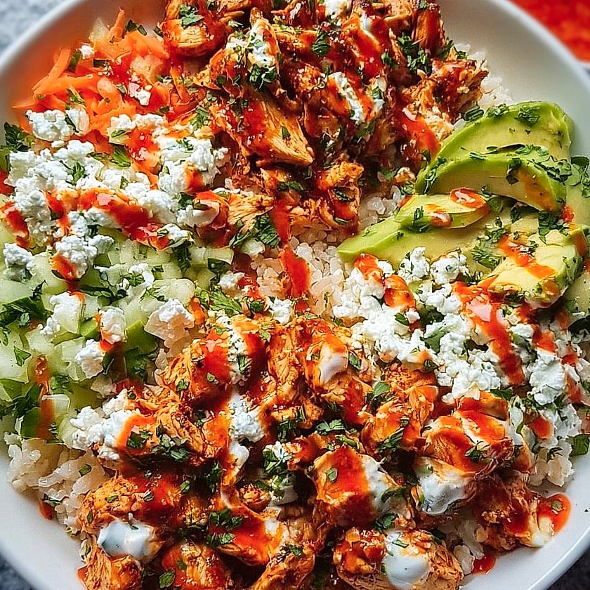 21 High-Protein Bowls That'll Keep You Full Without The Food Coma 13 Buffalo Chicken Protein Bowl