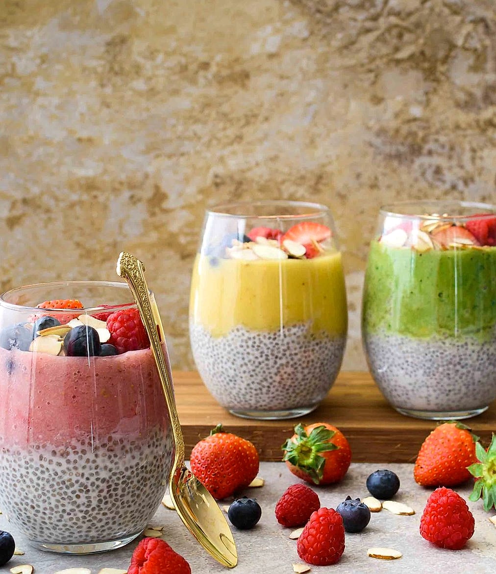 Chia Pudding with Mango and Coconut